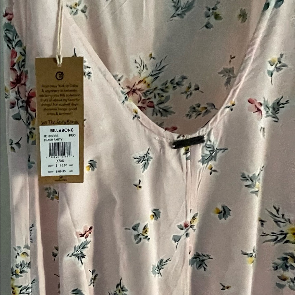 Billabong x The Salty Blonde Floral Maxi Open Back Dress XS